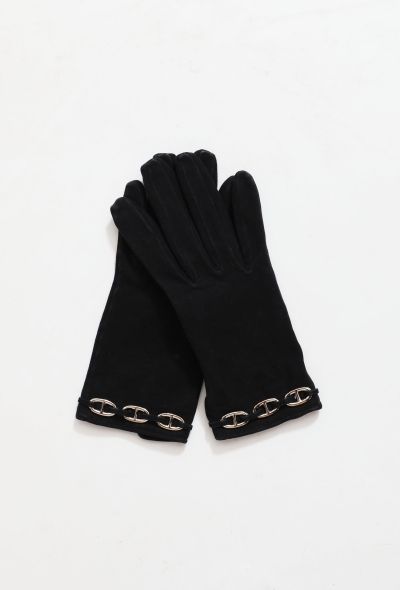 Hermès Suede 'Chaîne d'Ancre' Gloves - 1