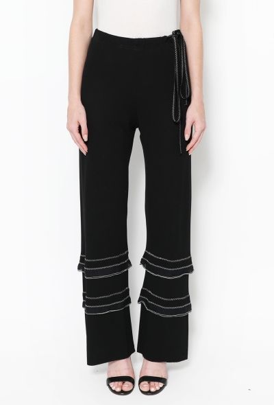 Chanel Tiered Jersey Palazzo Pants - 2