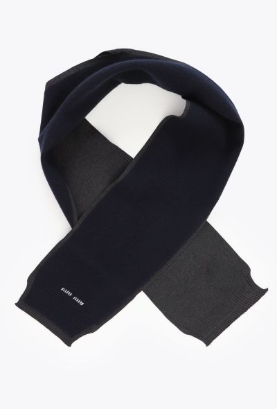 Miu Miu F/W 2024 Layered Cashmere Scarf - 1