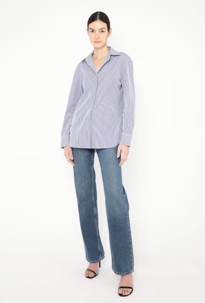 The Row 2023 Derica Pinstripe Shirt - 2