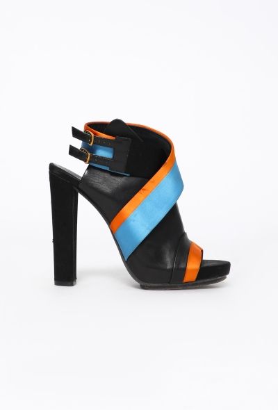 Balenciaga Resort 2010 Satin Wrap Slingbacks - 1
