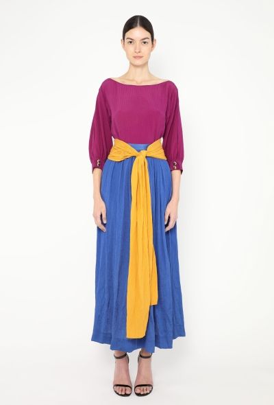 Saint Laurent Late '70s Pleated Silk 3-Piece Ensemble - 2