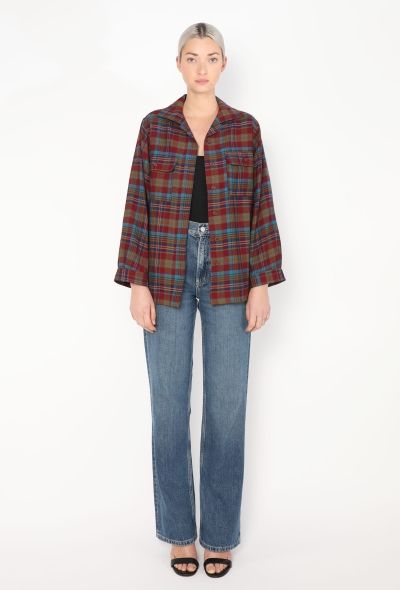Saint Laurent 1979 Plaid Flannel Shirt - 2