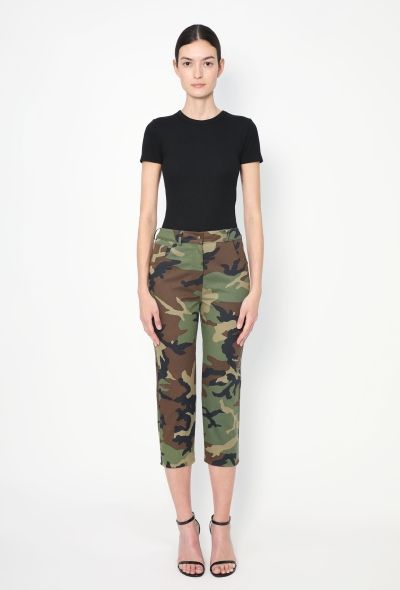 Christian Dior 2001 Cropped Camouflage Pants - 1