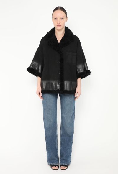 Prada 2018 Suede Shearling-Lined Jacket - 1