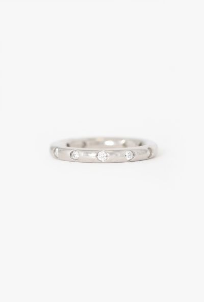 Tiffany & Co Platinum & Diamond Band Ring by Elsa Peretti - 1