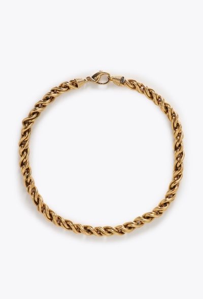 Vintage Fine Jewelry O.J Perrin 18k Yellow Gold Chainlink Necklace - 1