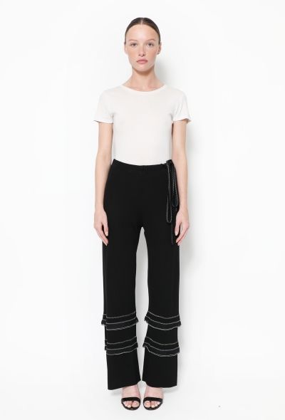 Chanel Tiered Jersey Palazzo Pants - 1