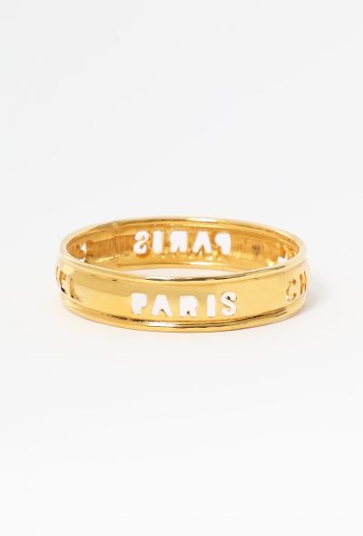 Chanel Vintage Cut-Out Logo Bangle - 2