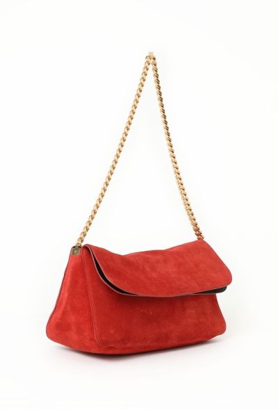 Céline Suede Gourmette Flap Bag - 2