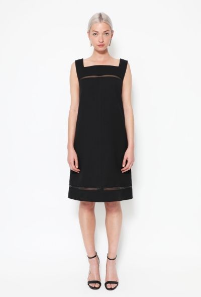 Courrèges 60s Mod Shift Dress Black - 1