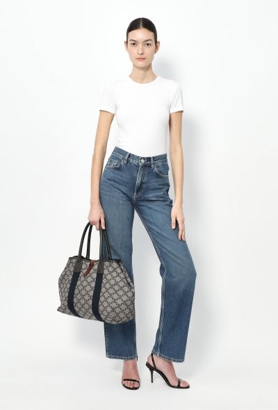 Céline Navy Triomphe Tote Bag - 2