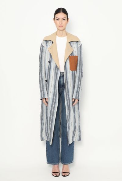 Loewe Belted Linen Trench Coat - 2