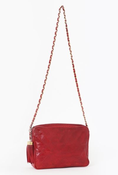 Chanel Vintage Red Camera Bag - 2