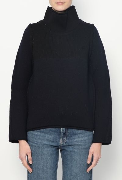 Balenciaga F/W 2011 Piped Turtleneck Sweater - 1