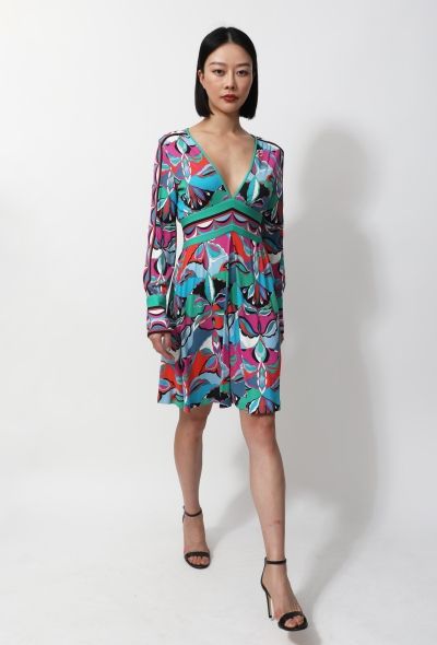 Emilio Pucci Graphic Printed Flared Dress - 2