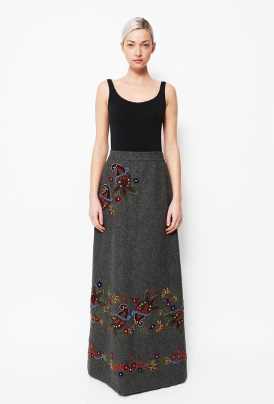Bohemian Hand Embroidered Skirt - 1