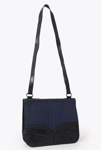 Saint Laurent Vintage Canvas & Leather Bag - 2