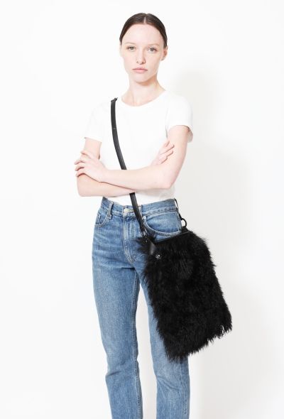Saint Laurent 90's Shearling Hobo Bag - 2
