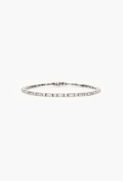 Vintage Fine Jewelry 18k White Gold & Diamond Bracelet - 1
