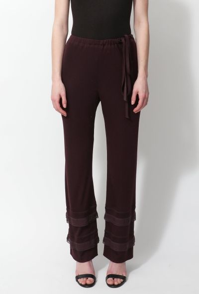 Chanel 2002 Ruffled Hem Trousers - 2