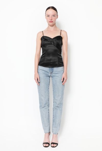 John Galliano 2008 Charmeuse Bustier Top - 2