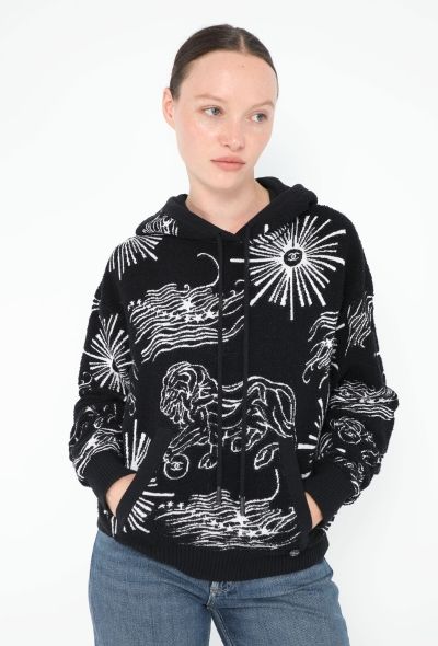 Chanel 2022 Terrycloth Graphic Hoodie - 2