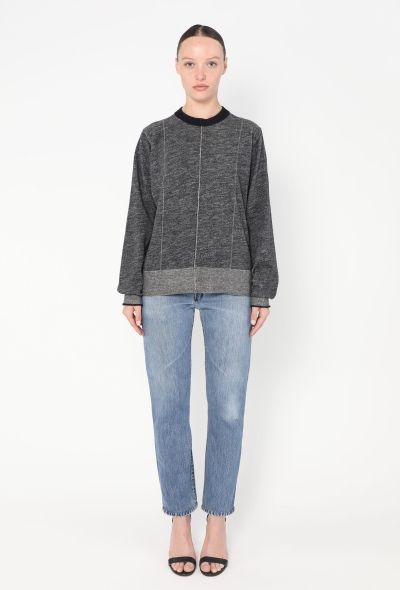 Céline Mohair Trim Knit Sweater - 2