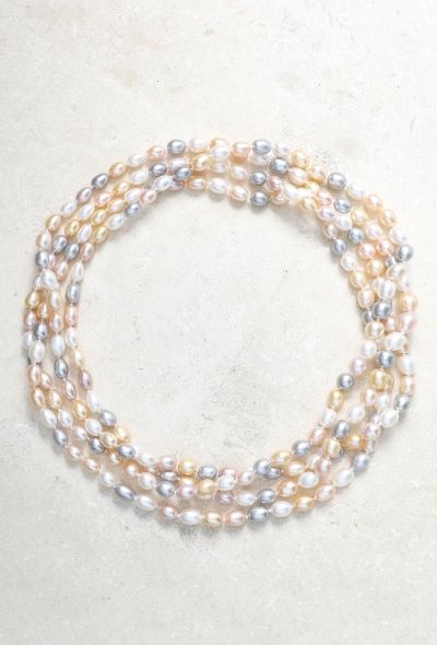 Bucherer Cultured Pearl Sautoir Necklace - 1