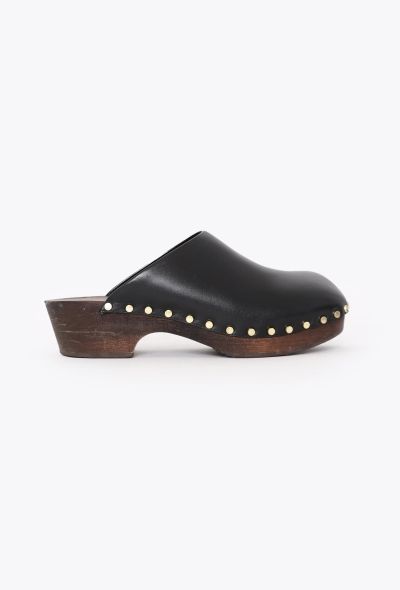 Khaite 2022 Leather Studded Lucca Clogs - 1