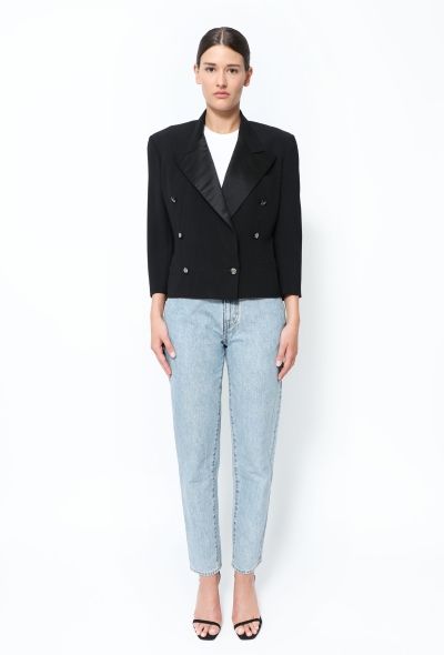 Gianni Versace '90s Embellished Smoking Blazer - 1