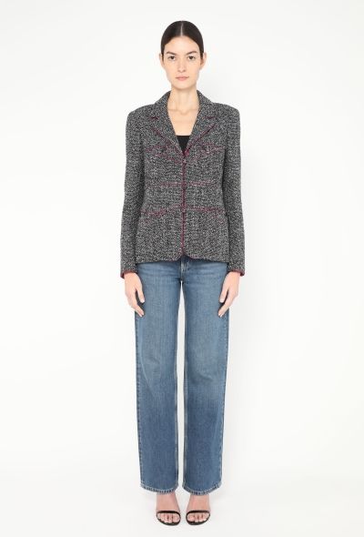 Chanel Silk Trim Tweed 'CC' Jacket - 2