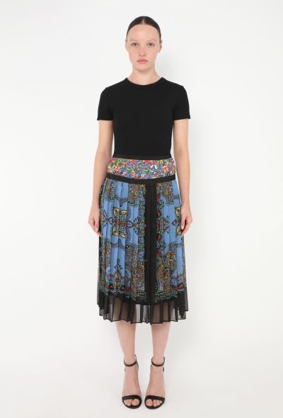 Sacai 2020 x Sun Surf Pleated Paisley Skirt - 1