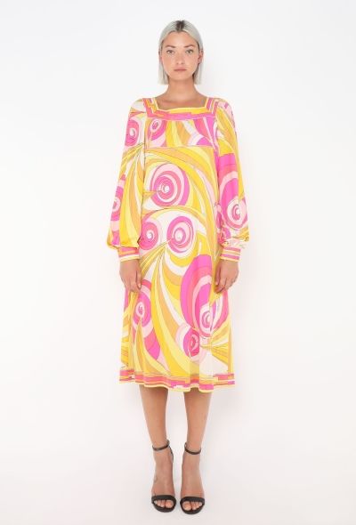 Emilio Pucci Early '70s Abstract Silk Dress - 1