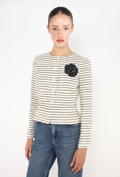 Chanel Camélia Marinière Tweed Jacket - 1