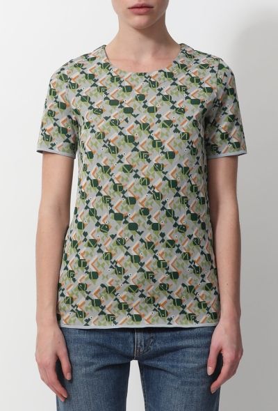 Balenciaga Resort 2011 Printed Knit Top - 1