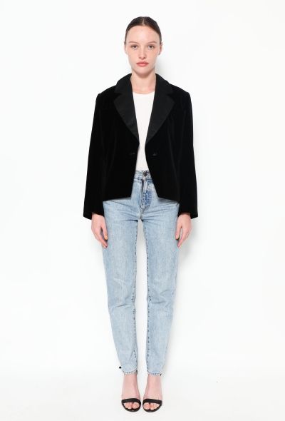 Saint Laurent Vintage Velvet Smoking Jacket - 2