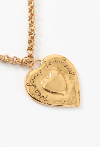 Saint Laurent 1992 Sculpted Heart Sautoir - 2