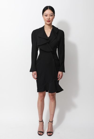 Thierry Mugler Vintage Ruffled Smoking Dress - 1