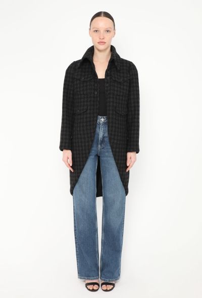 Chanel F/W 2008 Cashmere Houndstooth Coat - 1