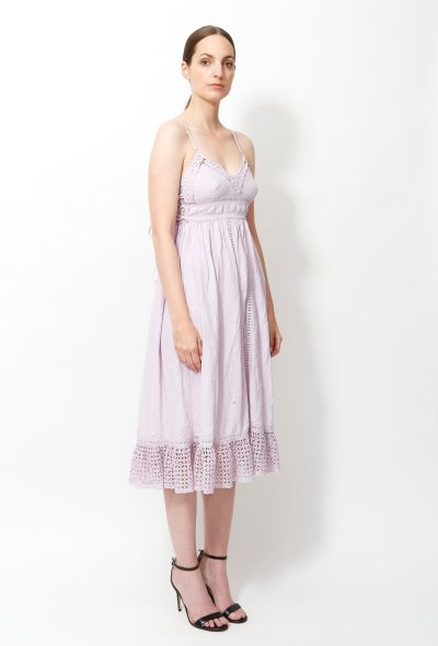 Balenciaga 2004 Flared Eyelet Dress - 2