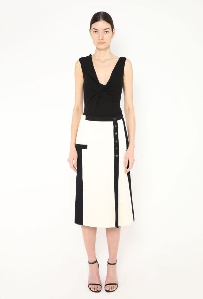 Balenciaga Pre-Fall 2015 Bicolor Wrap Skirt - 1