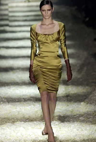 Gucci TOM FORD F/W 2003 Ruched Silk Dress - 2