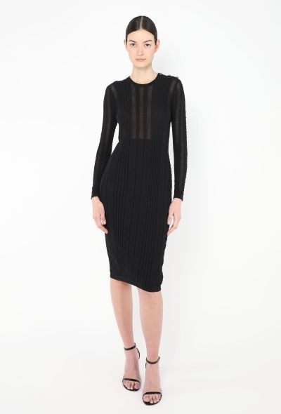 Chanel 2022 Ribbed Bodycon Dress - 1