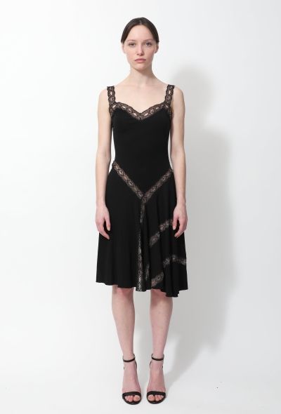 Alaïa Lace Trim Skater Dress - 2