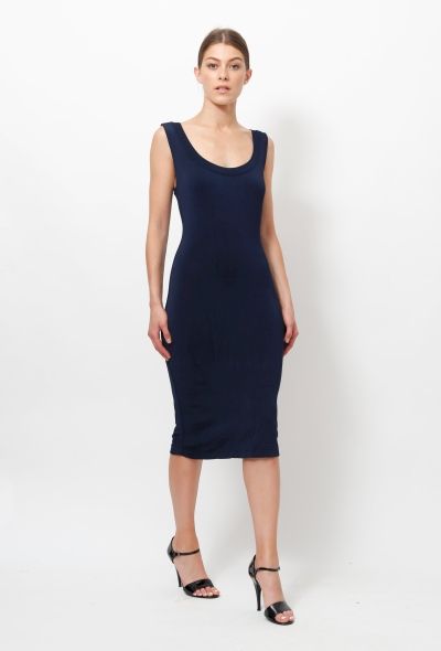 Alaïa Navy Stretch Dress - 2
