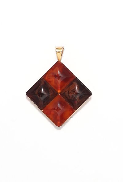 Exquisite Vintage 70s R. Scemama Amber Pendant - 1
