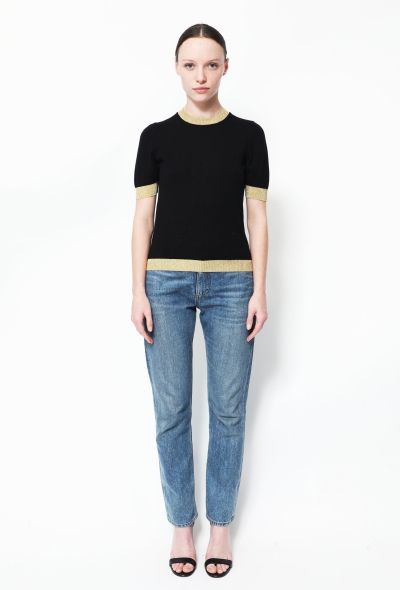 Gucci Metallic Trim Cashmere Top - 2