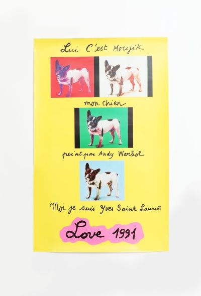 Saint Laurent Rare 1991 Love Poster, in Original Packaging - 1
