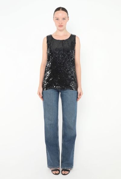 Saint Laurent 1992 Sequin Tank Top - 2